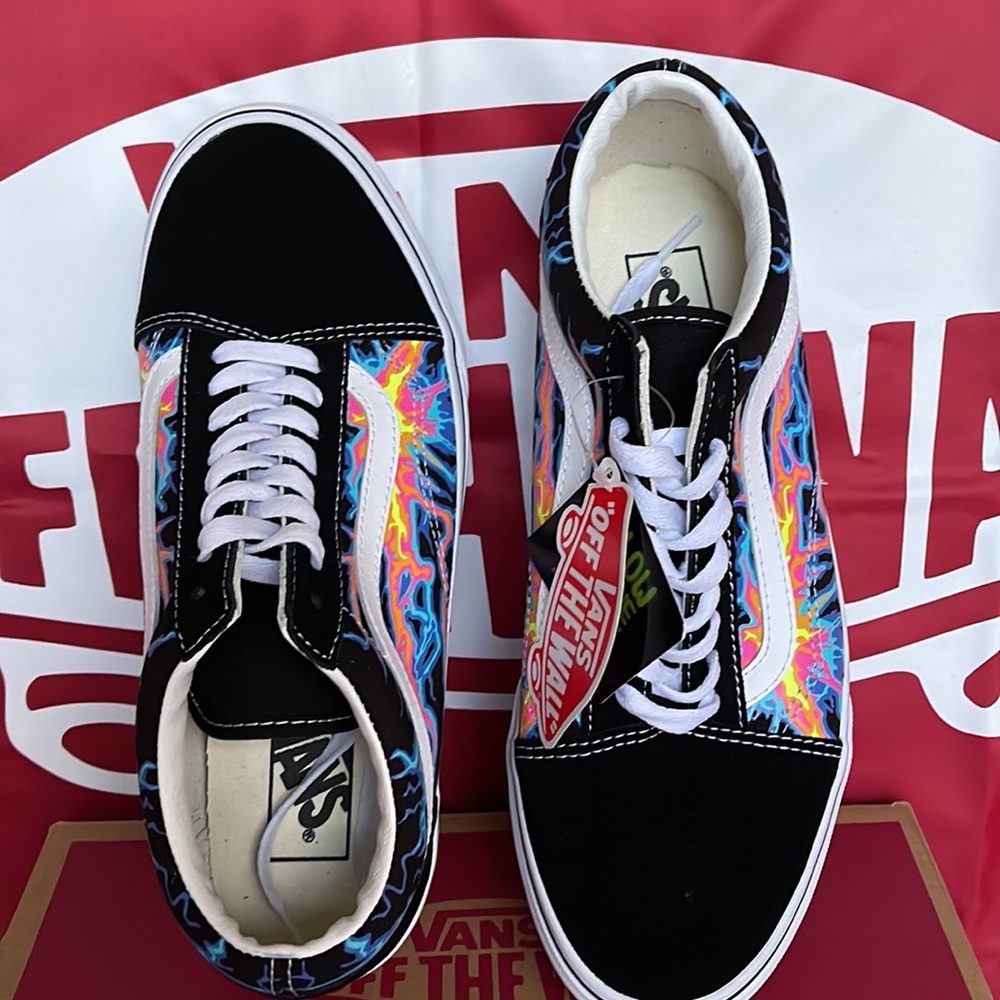 Vans Old Skool Electric Flame Black/True White WMNS sneakers - Picture 14 of 16